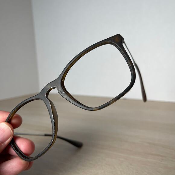 Ray-Ban RB4187 Chris 856/13 Sunglasses FRAMES ONLY Brown Rubber 54-18-145 Italy - Picture 9 of 12